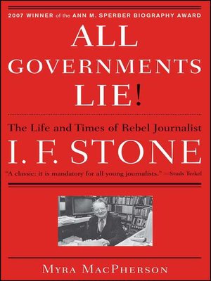 cover image of "All Governments Lie"